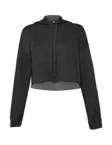BEL-7502-Sweat-shirt capuche court pour femmes